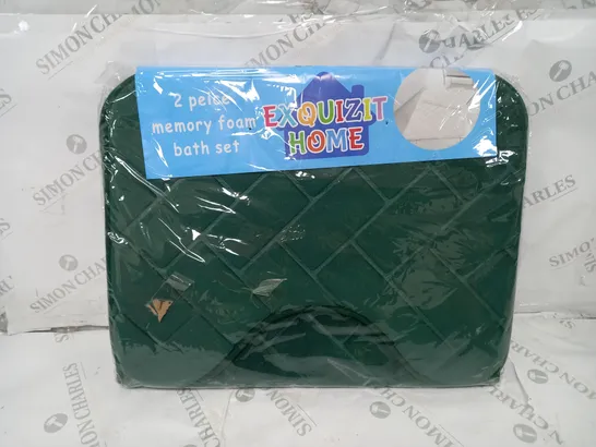 EXQUIZIT HOME 2 PIECE MEMORY FOAM BATH SET