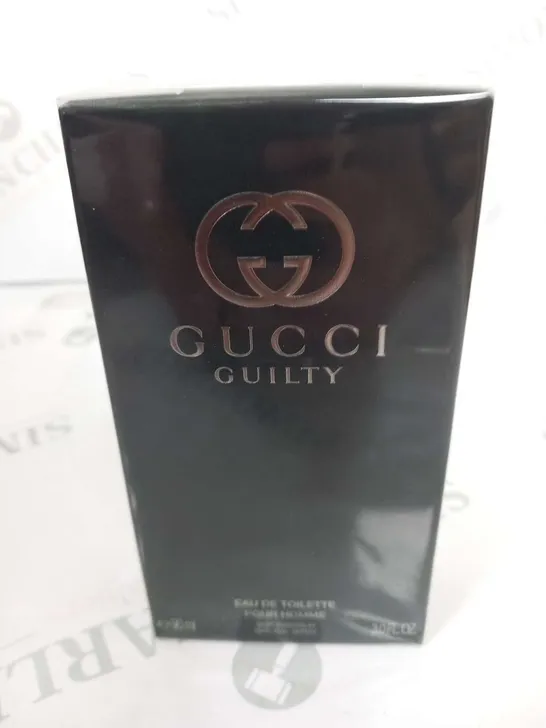 BOXED AND SEALED GUCCI GUILTY POUR HOMME EAU DE TOILETTE SPRAY 33ML 