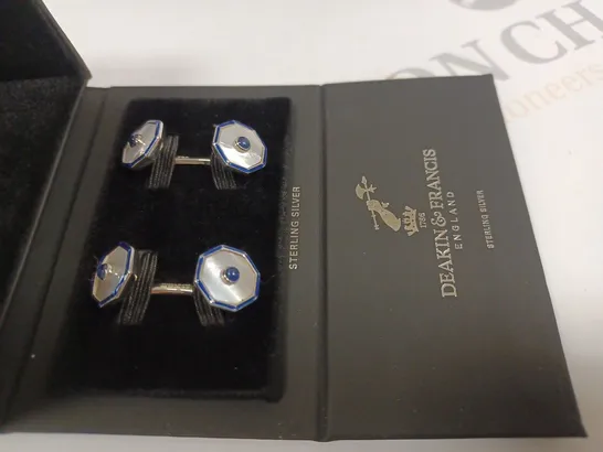 DEAKIN & FRANCIS STERLING SILVER CUFFLINKS