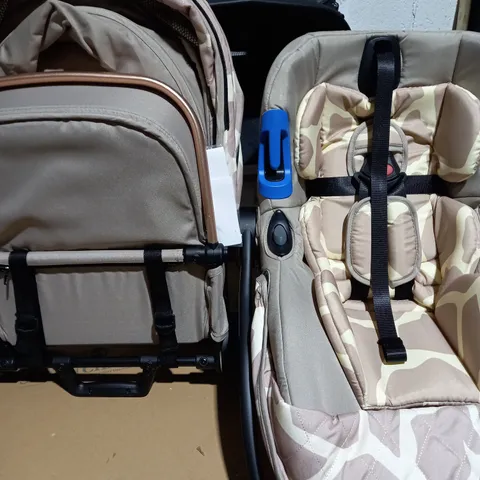 MY BABIIE DANI DYER ROSE GOLD GIRAFFE MB250 TRAVEL SYSTEM 