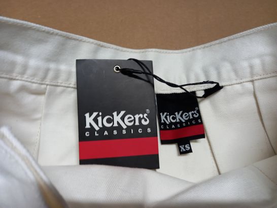 KICKERS WHITE DENIM SKIRT - XD