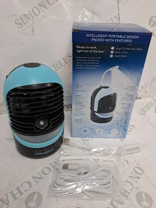 THANE ZAAHN ULTRA CHILL PORTABLE PERSONAL AIR COOLER