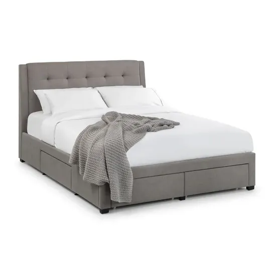 BOXED BAINA UPHOLSTERED BEDFRAME (3 BOXES) 