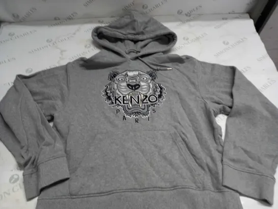 KENZO GREY HOODIE - MEDIUM