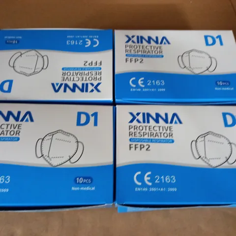 LOT OF 8 BOXES OF D1 PROTECTIVE DISPOSABLE RESPIRATORS - 10PER BOXES