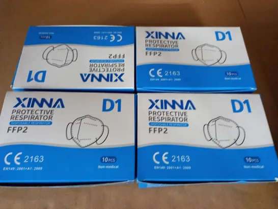 LOT OF 8 BOXES OF D1 PROTECTIVE DISPOSABLE RESPIRATORS - 10PER BOXES