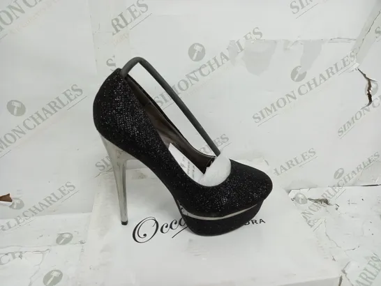 CASANDRA BLACK SPARKLE STILLETTO SIZE 5