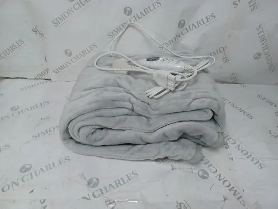 BOXED COZEE HOME HEATED BLANKET - GREY