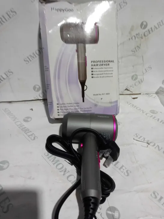 000W PROFESSIONAL HAIR DRYER WITH DIFFUSER 