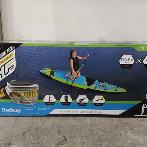 BOXED HYDRO-FORCE AQUA EXCURSION TECH SET 12'6" INFLATABLE STAND-UP PADDLE BOARD (1 BOX)