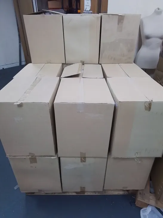 PALLET CONTAINING 23 AS NEW 2-PACK BOXES OF BILTON BLUE METAL COOLIE STYLE PENDANT LIGHTS