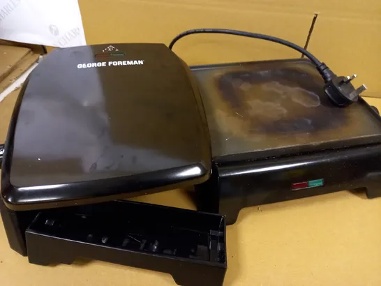 GEORGE FOREMAN FAT REDUCING GRILL & GRIDDLE - LARGE