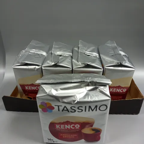 5 X SEALED TASSIMO KENCO AMERICANO SMOOTH COFFEE