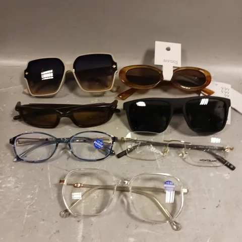 APPROXIMATELY 25 ASSORTED GLASSES/SUNGLASSES IN VARIOUS DESIGNS 