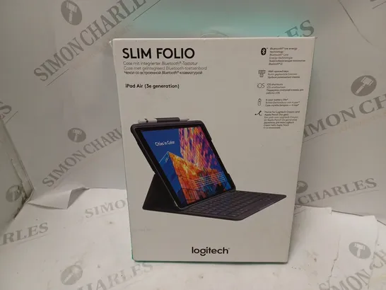 BOXED LOGITECH SLIM FOLIO IPAD AIR 3E GEN CASE