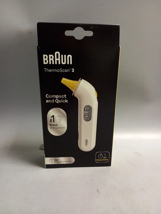 BOXED BRAUN THERMOSCAN 3 EAR THERMOMETER