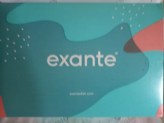 BOX OF EXANTE 4 WEEK PACK OF ASSORTED FOOD MEAL REPLACEMENTS 