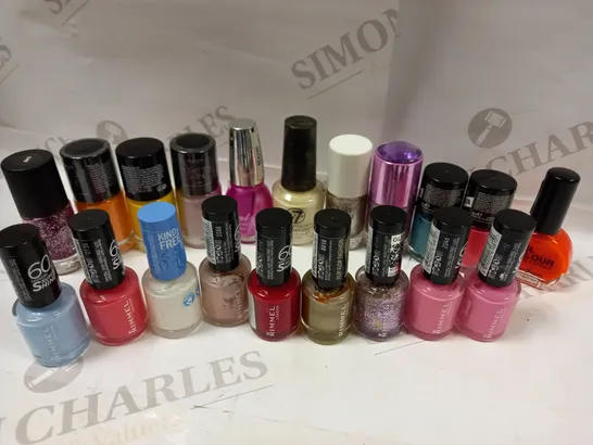 ASSORTMENT OF NAIL LACQUER POLISH APPROX. 20 ITEMS 