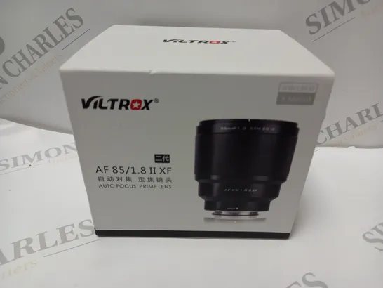 BOXED VILTROX AF 85/1.8 II XFAUTO FOCUS PRIME LENS