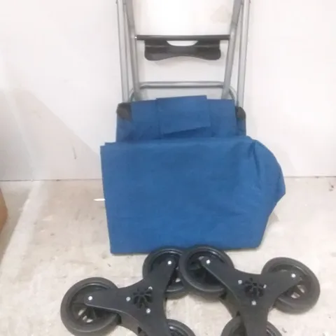 BOXED SHOPPING TROLLEY - BLUE 