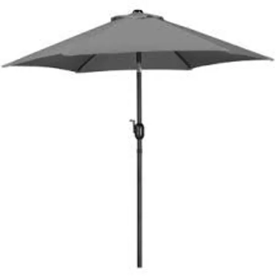 BOXED IRWIN MARKET PARASOL IN GREY (1 BOX)