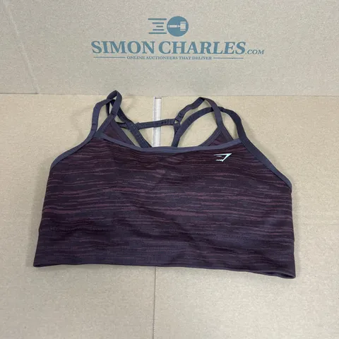 GYMSHARK SPORTS BRA IN BROWN SIZE SMALL