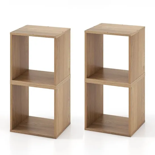 BOXED SET OF 2 MYLIYAH 38MM H X 38CM W STANDARD BOOKCASES