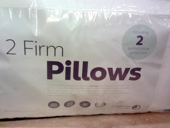 2 FIRM PILLOWS INC 2 QUILTED PROTECTORS