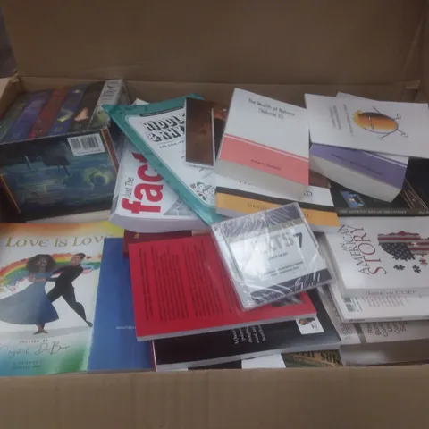 PALLET OF ASSORTED BOOKS INCLUDING STUDY GUIDES, KIDS BOOKS