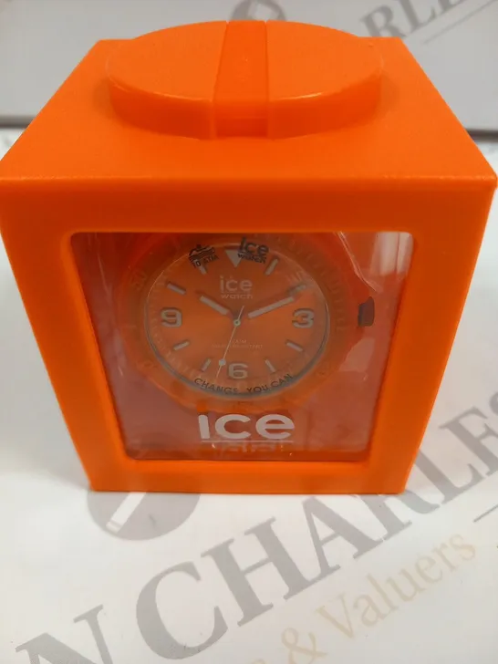 BOXED ICE GENERATION FLASHY ORANGE WRIST WATCH