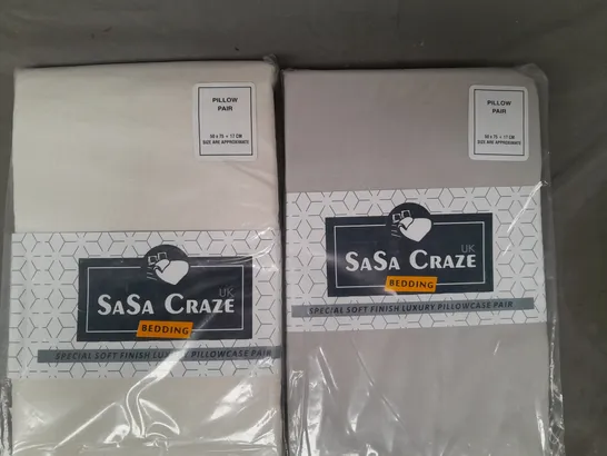 BOX OF APPROXIMATELY 15 ASSORTED SASA CRAZE BEDDING ITEMS IN VARIOUS STYLES AND COLOURS