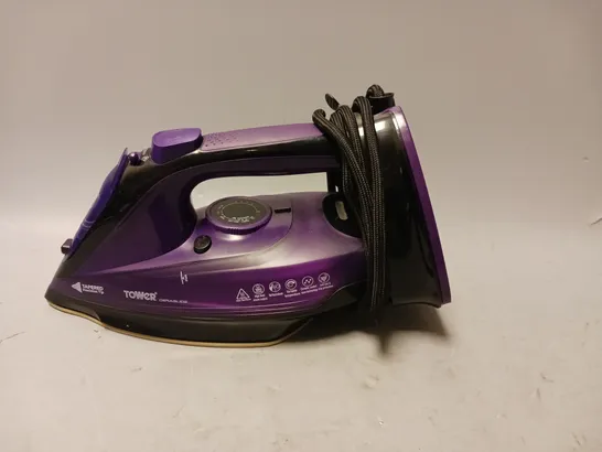 TOWER 2-IN-1 2400W CORDED/CORDLESS STEAM IRON PURPLE