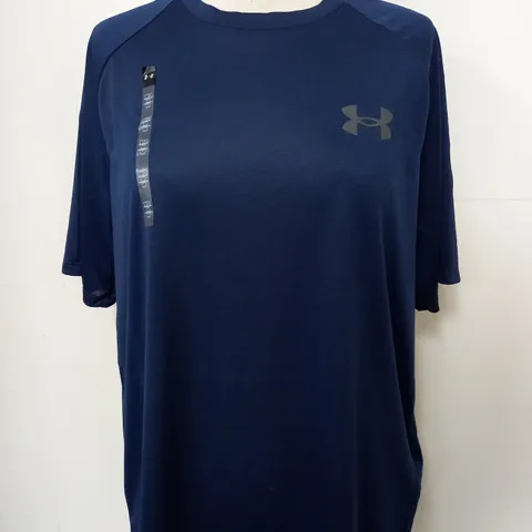 UNDER ARMOUR TECH T-SHIRT IN NAVY SIZE M