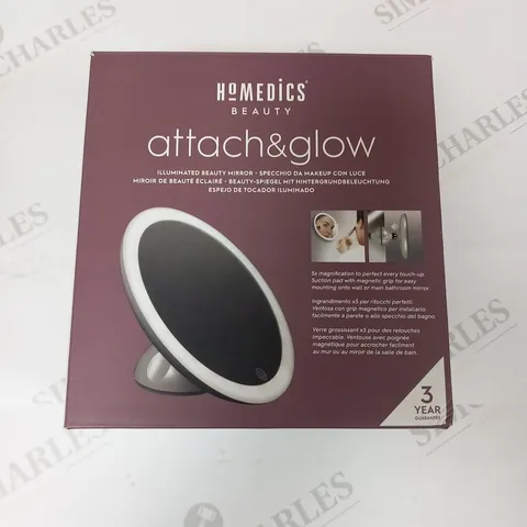 BOXED HOMEDICS BEAUTY ATTAH AND GLOW ILLMINATED BEAUTY MIRROR MIR-SR821-EU