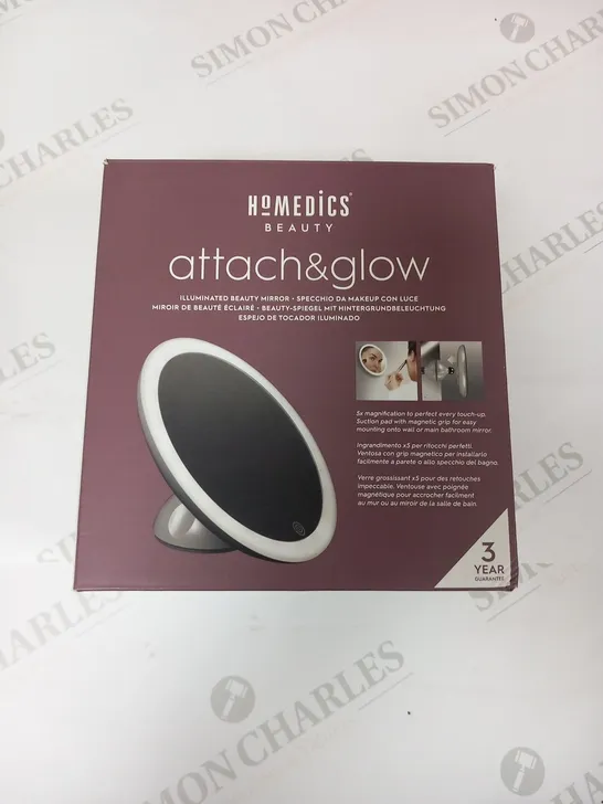 BOXED HOMEDICS BEAUTY ATTAH AND GLOW ILLMINATED BEAUTY MIRROR MIR-SR821-EU