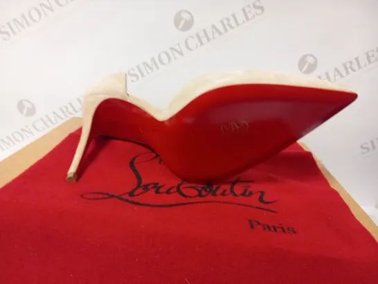 BOXED CHRISTIAN LOUBOUTIN PARIS IRIZA 100 VEAU VELOUORS SIZE 37