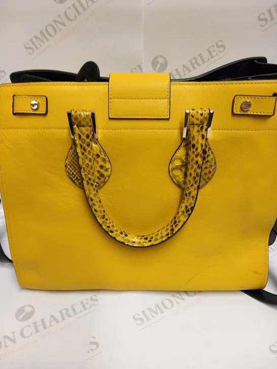 ROBERTO CAVALLI YELLOW MEDIA BAG