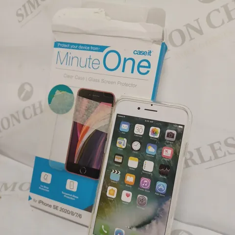 LOT OF 5 IPHONE SE MINUTE ONE CLEAR CASES 