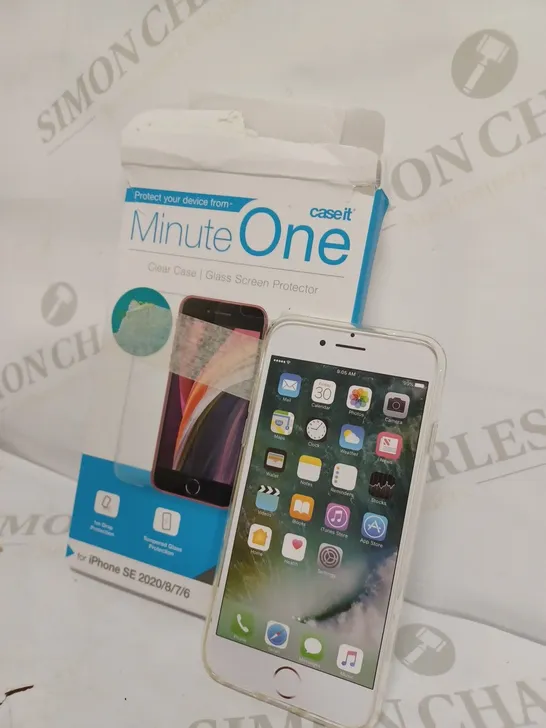 LOT OF 5 IPHONE SE MINUTE ONE CLEAR CASES 