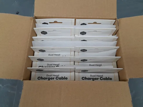 LOT OF 48 BOXED BRAND NEW DUAL HEAD 1M CHARGE CABLES - OMBRE