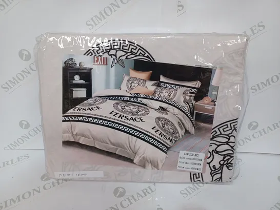 VERSACE 4-PIECE BEDDING SET, SIZE: KING