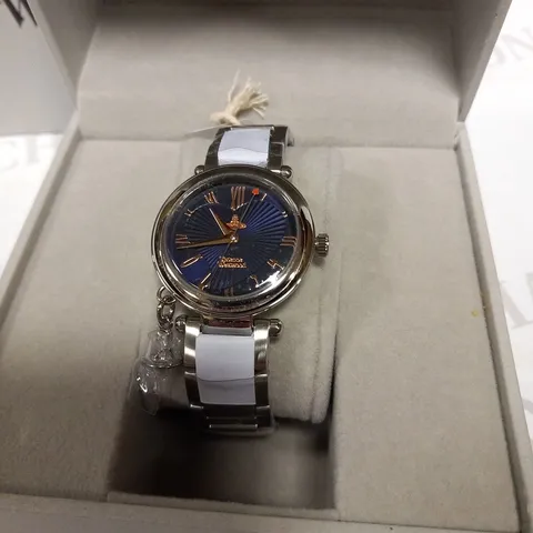 BOXED VIVIENNE WESTWOOD ORB STAINLESS STEEL WRIST WATCH