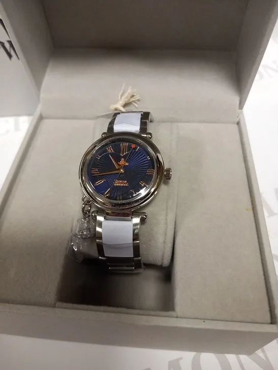 BOXED VIVIENNE WESTWOOD ORB STAINLESS STEEL WRIST WATCH