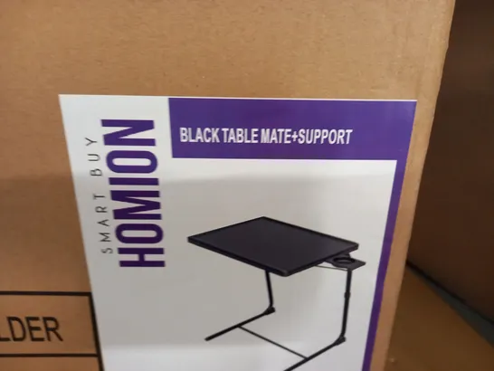 BOXED BLACK TABLE + SUPPORT