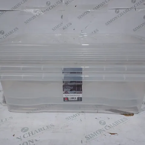 BOXED SET OF 3 WHAM CRYSTAL 32 LITRE CRYSTAL STORAGE BOXES