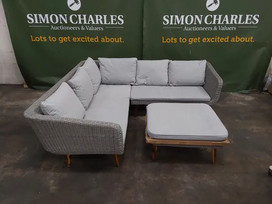 BRAND NEW AMERICANA CONTEMPORARY GARDEN AND PATIO CORNER SOFA & COFFEE TABLE  RRP £995