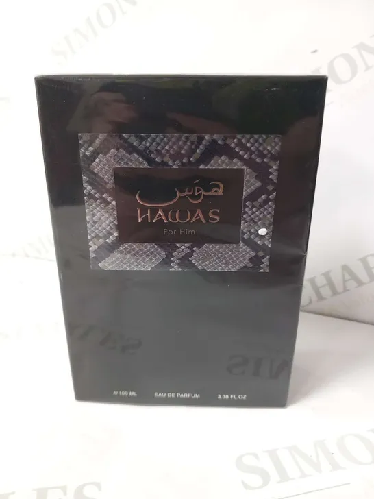 BOXED AND SELAED HAWAS FOR HIM EAU DE PARFUM 100ML