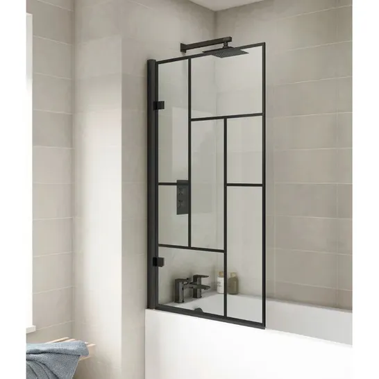 BOXED STRAIGHT ALUMINUM BLACK BATH SCREENS 