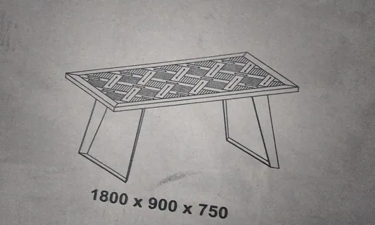 BOXED FIXED TOP TABLE 1.8M (2 BOXES)