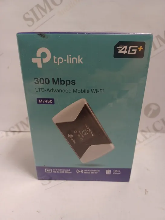 SEALED TP LINK 300 MBPS LTE ADVANCED MOBILE WIFI - M7450